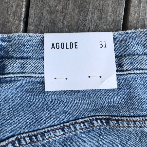 NEW NWT Agolde 90's Pinch Waist Ultra High Rise Straight Leg Marquee Shorts 31 - Picture 7 of 13